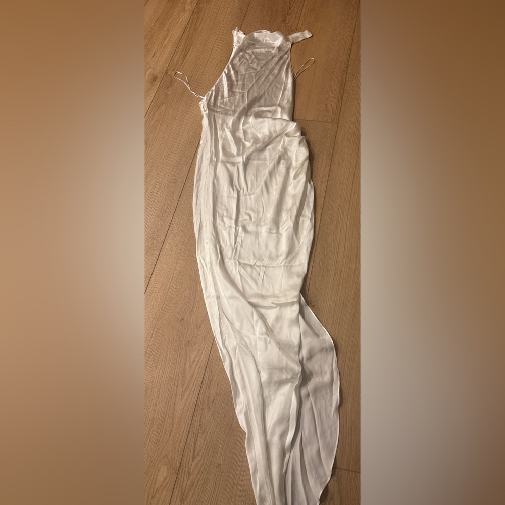 Amanda Uprichard White samba Halter Neck Gown - Picture 2 of 2